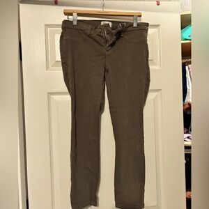 Green Lowrise Skinny Jeans